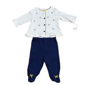 Little Me Baby Girl Polka Dot Outfit Size 3 Months NWT